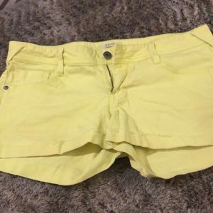 Yellow shorts